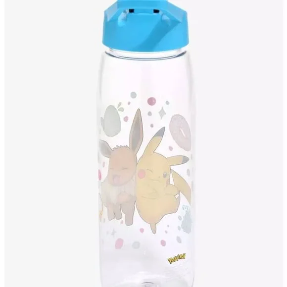 PokΓ©mon Pikachu and Eevee Sweets Time 28oz Water Bottle with Screw Top & Spout - Picture 2 of 7